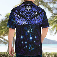 New Zealand Matariki Hawaiian Shirt Maori Pattern and Matariki Sky Night LT03 - Polynesian Pride