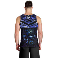 New Zealand Matariki Men Tank Top Maori Pattern and Matariki Sky Night