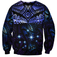 New Zealand Matariki Sweatshirt Maori Pattern and Matariki Sky Night