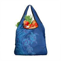 Hawaiian Turtles and Polynesian Art Tattoo Grocery Bag Ocean Abyss LT03 1-pack One Size Blue - Polynesian Pride