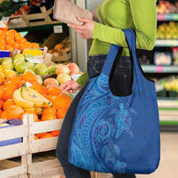 Hawaiian Turtles and Polynesian Art Tattoo Grocery Bag Ocean Abyss LT03 - Polynesian Pride