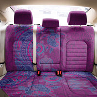 Hawaiian Turtles and Polynesian Art Tattoo Back Car Seat Cover Cerise