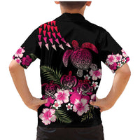 Hawaiian Hibiscus Turtle and Tropical Flower Family Matching Mermaid Dress and Hawaiian Shirt Sweet Vibe