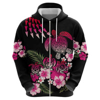 Hawaiian Hibiscus Turtle and Tropical Flower Hoodie Sweet Vibe