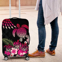Hawaiian Hibiscus Turtle and Tropical Flower Luggage Cover Sweet Vibe