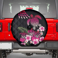 Hawaiian Hibiscus Turtle and Tropical Flower Spare Tire Cover Sweet Vibe