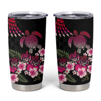 Hawaiian Hibiscus Turtle and Tropical Flower Tumbler Cup Sweet Vibe