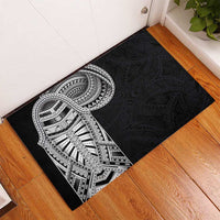 Samoan Art Tattoo Polynesian Pattern Rubber Doormat