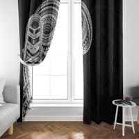 Samoan Art Tattoo Polynesian Pattern Window Curtain