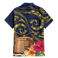 Tokelau Tokehega Day Family Matching Mermaid Dress and Hawaiian Shirt Coat of Arms with Polynesian Tattoo and Hibiscus