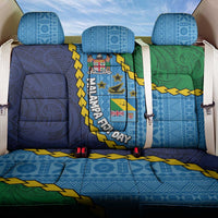 Malampa Fiji Day Back Car Seat Cover National Symbols with Tapa Tribal and Polynesian Tattoo LT03 One Size Blue - Polynesian Pride