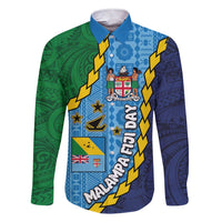 Malampa Fiji Day Family Matching Short Sleeve Bodycon Dress and Hawaiian Shirt National Symbols with Tapa Tribal and Polynesian Tattoo