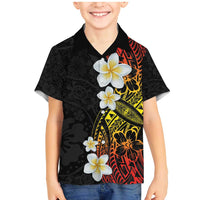 Plumeria Family Matching Mermaid Dress and Hawaiian Shirt Polynesian Tribal Frangipani Sunset