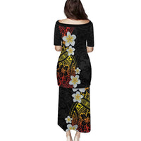 Plumeria Puletasi Polynesian Tribal Frangipani Sunset