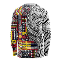 Niue Hiapo and Maori Decoration Tattoos Long Sleeve Shirt LT03 - Polynesian Pride