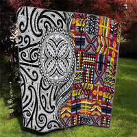 Niue Hiapo and Maori Decoration Tattoos Quilt - Polynesian Pride