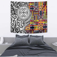 Niue Hiapo and Maori Decoration Tattoos Tapestry - Polynesian Pride