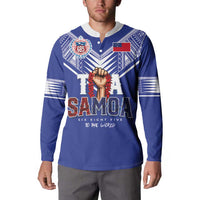 Toa Samoa Rugby Button Sweatshirt Six Eight Five to The World