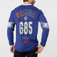 Toa Samoa Rugby Button Sweatshirt Six Eight Five to The World