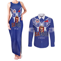 Toa Samoa Rugby Couples Matching Tank Maxi Dress and Long Sleeve Button Shirt Six Eight Five to The World