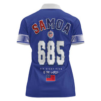 Toa Samoa Rugby Women Polo Shirt Six Eight Five to The World