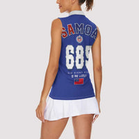 Toa Samoa Rugby Women Sleeveless Polo Shirt Six Eight Five to The World