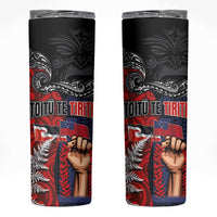 Aotearoa and Samoa Toitu Te Tiriti Skinny Tumbler Honour the Treaty - Te Tiriti Is Us