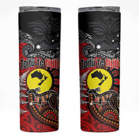 Aotearoa and Australia Toitu Te Tiriti Skinny Tumbler Honour the Treaty - Te Tiriti Is Us