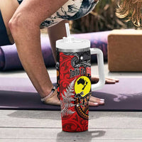 Aotearoa and Australia Toitu Te Tiriti Tumbler With Handle Honour the Treaty - Te Tiriti Is Us