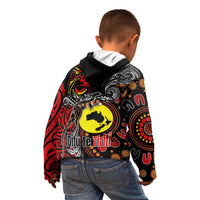 Aotearoa and Australia Toitu Te Tiriti Kid Hoodie Honour the Treaty - Stand Together Stand Stronger