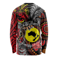 Aotearoa and Australia Toitu Te Tiriti Long Sleeve Shirt Honour the Treaty - Stand Together Stand Stronger