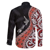 Aotearoa Maori Stylized Koru - Silver Ferns Family Matching Mermaid Dress and Hawaiian Shirt