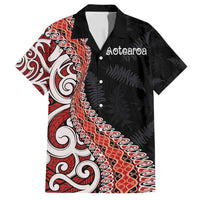 Aotearoa Maori Stylized Koru - Silver Ferns Family Matching Puletasi and Hawaiian Shirt