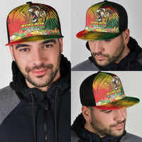 Hawaiian Reggae Mesh Trucker Cap Jawaiian One Love-Tribal Tatoos and Rastafari Lion - Polynesian Pride