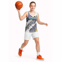 Traditional Art Hawaiian Kakau Tattoos Basketball Jersey Graffiti Style - Polynesian Pride