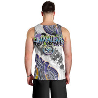 Traditional Art Hawaiian Kakau Tattoos Men Tank Top Graffiti Style LT03 - Polynesian Pride