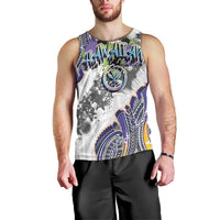 Traditional Art Hawaiian Kakau Tattoos Men Tank Top Graffiti Style LT03 - Polynesian Pride