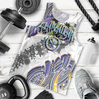 Traditional Art Hawaiian Kakau Tattoos Men Tank Top Graffiti Style LT03 - Polynesian Pride