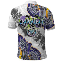 Traditional Art Hawaiian Kakau Tattoos Polo Shirt Graffiti Style LT03 - Polynesian Pride