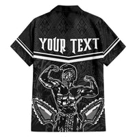 Custom Hawaii Warrior Family Matching Tank Maxi Dress and Hawaiian Shirt Kakau Quilt Pattern LT03 - Polynesian Pride