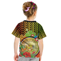 Hawaii Womens Day Wahine Kid T Shirt Strong Beautiful Woman with Kakau Style LT03 - Polynesian Pride