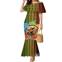Hawaii Womens Day Wahine Mermaid Dress Strong Beautiful Woman with Kakau Style LT03 Women Red - Polynesian Pride