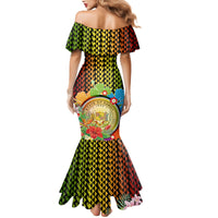 Hawaii Womens Day Wahine Mermaid Dress Strong Beautiful Woman with Kakau Style LT03 - Polynesian Pride