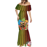 Hawaii Womens Day Wahine Mermaid Dress Strong Beautiful Woman with Kakau Style LT03 - Polynesian Pride