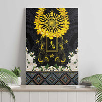 Flores de Mayo and Filipino Fiesta Canvas Wall Art The Sun-Jasmine and Polynesian Yakan Tattoo Barong Style