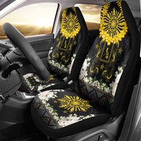Flores de Mayo and Filipino Fiesta Car Seat Cover The Sun-Jasmine and Polynesian Yakan Tattoo Barong Style