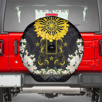 Flores de Mayo and Filipino Fiesta Spare Tire Cover The Sun-Jasmine and Polynesian Yakan Tattoo Barong Style