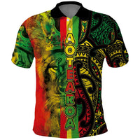 Aotearoa Reggae Polo Shirt Maori Reggae-One Love