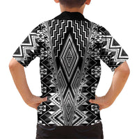 Aotearoa Tukutuku and Poutama Motif Classic Kid Hawaiian Shirt LT03 - Polynesian Pride