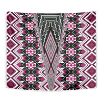 Pink Aotearoa Tukutuku and Poutama Motif Tapestry LT03 - Polynesian Pride